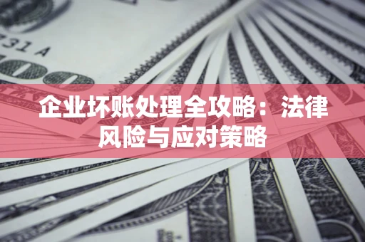 武汉企业坏账处理全攻略：法律风险与应对策略