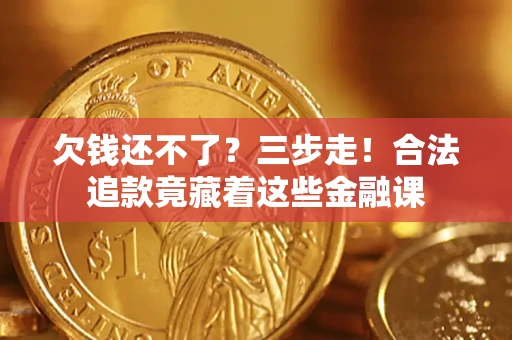 武汉欠钱还不了？三步走！合法追款竟藏着这些金融课