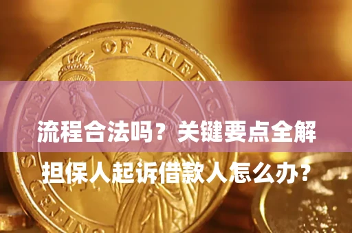 武汉

担保人起诉借款人怎么办？流程合法吗？关键要点全解析