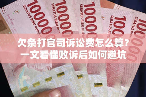 武汉欠条打官司诉讼费怎么算？一文看懂败诉后如何避坑