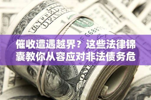 武汉催收遭遇越界？这些法律锦囊教你从容应对非法债务危机