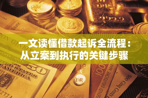 武汉一文读懂借款起诉全流程：从立案到执行的关键步骤