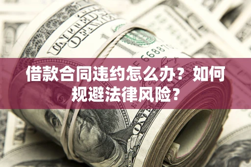 武汉借款合同违约怎么办？如何规避法律风险？