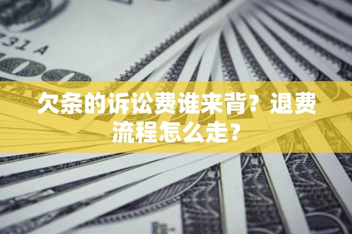 武汉欠条的诉讼费谁来背？退费流程怎么走？
